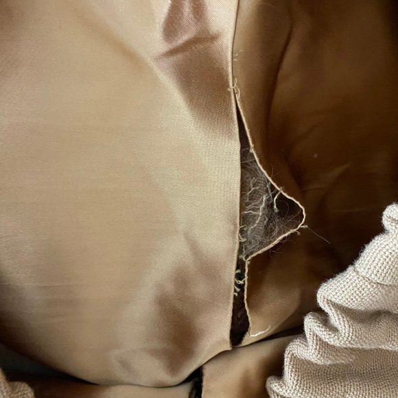 Vintage Tan Two Piece Women's Plus Size Suit D'Jimas Furs Styled by Visconti - Picture 6 of 13